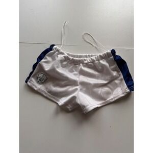 Build A Bear White Soccer Shorts 97 Patch Kids Doll Accessory